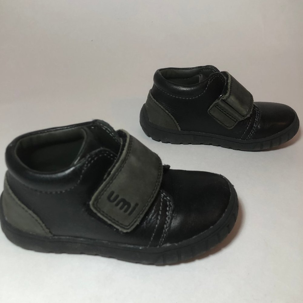 UMI Boys Leather Black Boot -Includes Original Box